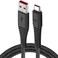 Moxedo Velox  Nylon Braided Cable USB-A to USB-C Cable Fast Charge &amp; Data Sync Compatible with Galaxy S21,S20,S10,Note 10/9,A51,A11,Switch,Pixel,LG &amp; more 1.2m