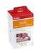 Canon Selphy Compact Photo Printer Postcard Size Color Ink/Paper Set Rp-108 Multicolour