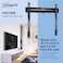Vogel's TVM 3405 Flat TV Wall Mount For 32-77 Inch Televisions Maximum 50 Kg Maximum VESA 400 x 400 Universal Compatibility Distance From Wall Only 2.2 cm, Black, TVM 3405
