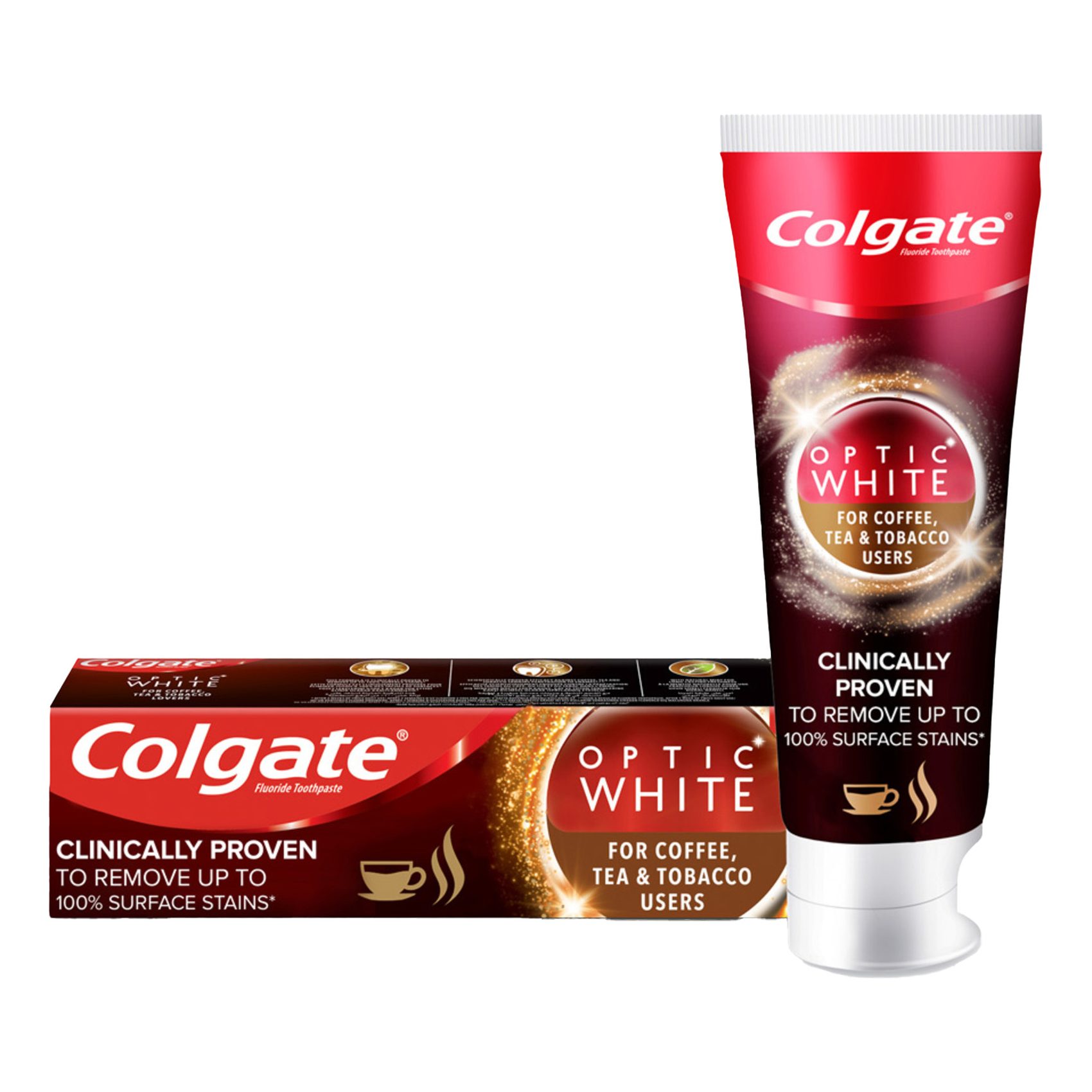 Colgate Optic White For Coffee Tea And Tobaco Users Whitening Toothpaste 75ml