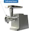 Nobel Meat Grinder With Full Copper Motor And 3 PCS S/Steel Plates-3mm+5mm+8mm, Full Metal Gear Two Speeds Metal Linker + Reverse Function With Accesories, NMG3000 Silver 1 Year Warranty