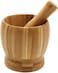 SOLDOUT Mortar and Pestle Set Bamboo Bowl Garlic Press Grinder Crusher for Crushing Guacamole Pepper Garlic Pressing Kitchen Bowl
