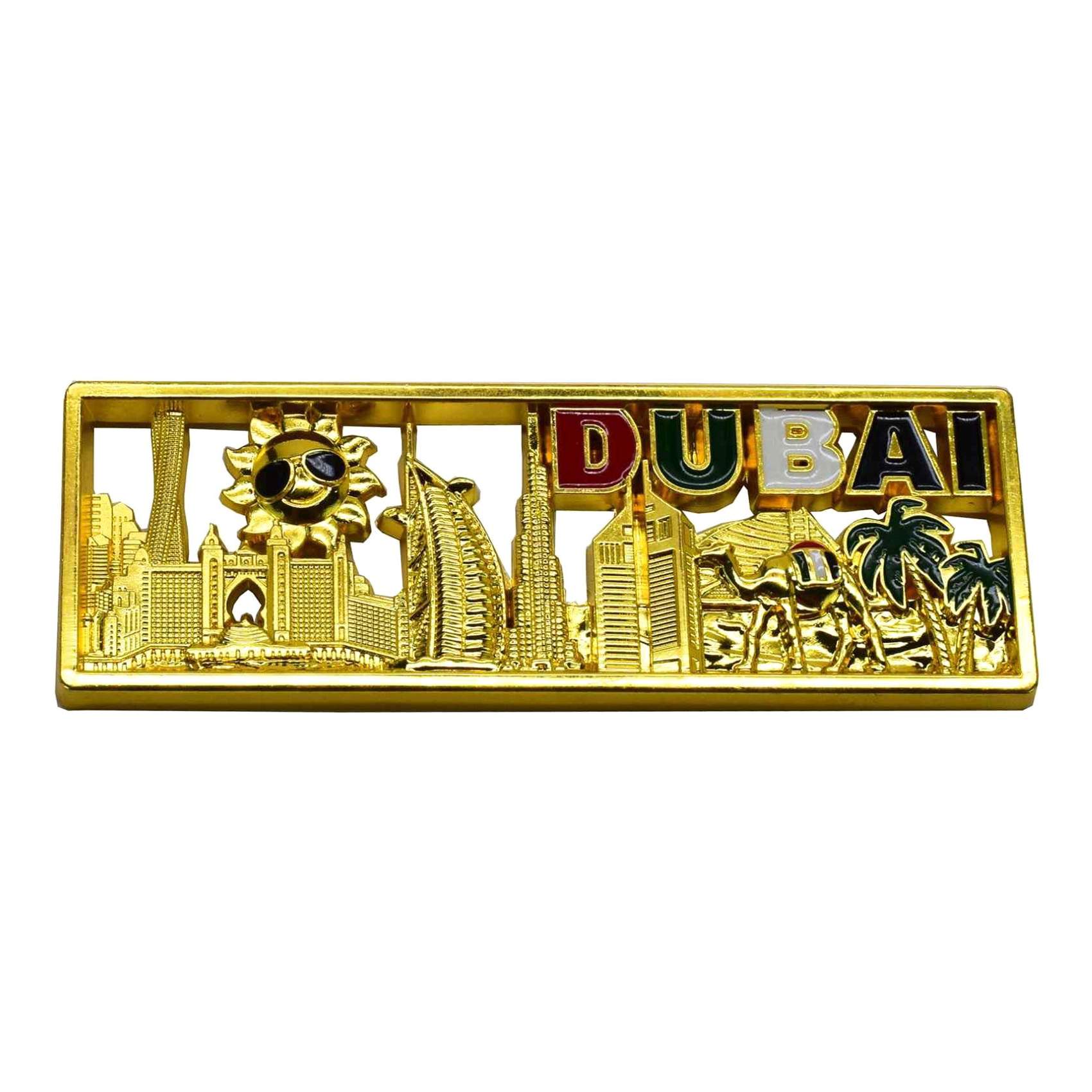 Dubai Souvenir Magnet Large Multicolour