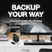 Seagate One Touch 16TB External Hard Drive, With Built-In Hub, USB-C and USB 3.0 Port, Compatible with Windows and Mac, Black   STLC16000400