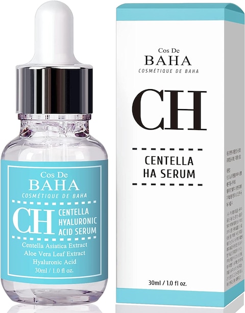 Cos De Baha Centella Asiatica Soothing Calming Serum For Face/Neck, Lightweight Hydrate Boost Smooth, Daily Face Moisturizer, Silicone-Free, Fragrance-Free, 1 Fl Oz