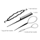 Generic-4Pcs Hair Twist Styling Clip Stick Pin Bun Braid Maker Hair Accessories Kit DIY Hair Style Tool