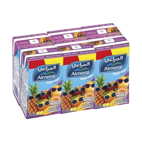 Almarai Mixed Fruit Juice 140ml Pack of 6