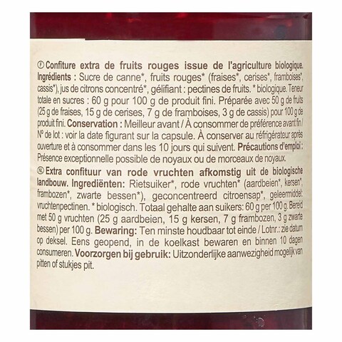 Carrefour Bio Red Fruits Jam 760g