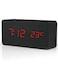 Generic Wooden LED Modern Display Electronic Desktop Digital Watch Clock