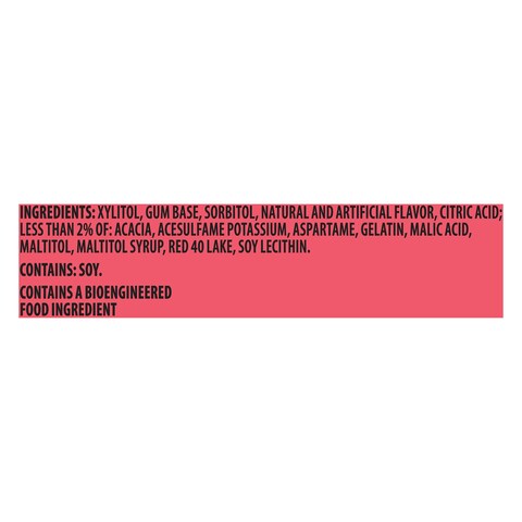 Trident Vibes Sugar Free Sour Patch Watermelon Bubble Gum 115g (40 Pieces)