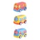 KidzPro - Pull Back Funky Vehicles 3 Pieces