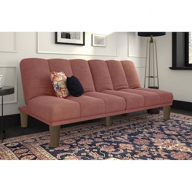 In House Sana 2 In 1 Sofabed Linen Upholstered - Dark Pink