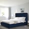 In House Al Shahba Velvet Bed Frame - King - 200x200 cm - Dark Blue