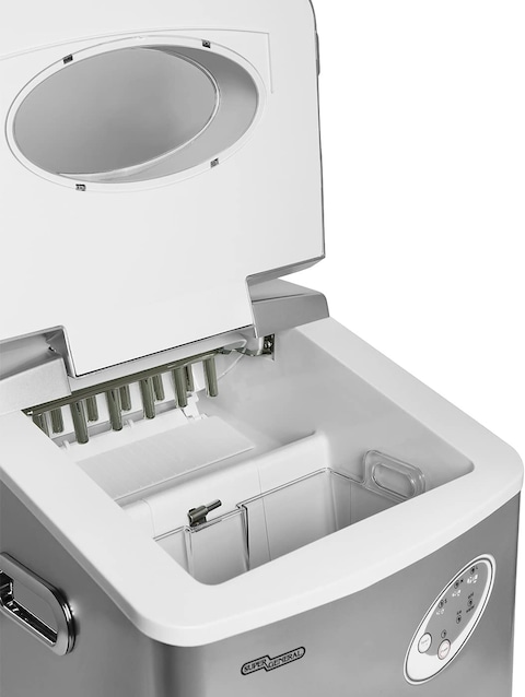 Super General Ice Maker, 20kg, Silver, SGIM022HSN (Portable Ice-Machine With Ice Basket And Shovel, 3 Different Sizes, Indicator Light)