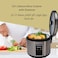DOMEA&reg; 2-in-1 Electric Rice Cooker, 1.8 L Capacity, Non-Stick Cooking Pot With Food Steamer Tray, Spatula &amp; Measuring Cup,Stainless Steel Body, Warm/Cook Light Functions, KC143,700 Watts