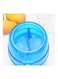 Generic Ice Shaver Machine, Hand Crank Operated Ice Breaker Ice Crusher Maker Snow Cone Machine Blue 14.3*10*14.3cm
