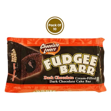 Fudgee Barr Dark Chocolate Cake Bar 38g x Pack of 10