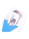 Generic Toothpaste Dispenser With Toothbrush Holder Set Blue/White