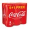 Coca Cola Original Taste Soft Drink Can - 300ml - 6 Pack