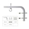 Wownect Universal Projector Screen L- Bracket Adjustable Hanging Mount With Hook For Home Theater Projection Screens Mounting Accessories