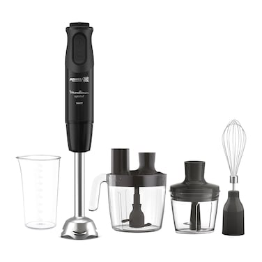 Moulinex Optichef Hand Blender with Attachments - 800 ml Beaker - 1000 Watt - Black - DD6553EG