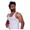 Jill M1109 Sleeveless Undershirt for Men - Size 3 - White