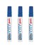 3-Piece Paint Marker Bullet Tip Blue Ink