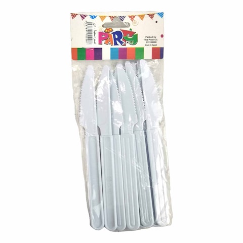 Tiba Extra Plastic Knife - 10 Pieces