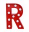 LED Marquee Letter Light Sign Wooden Red (R) 25cm