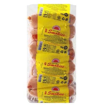Farmer&#39;s Choice Beef Smokies Labless 1Kg
