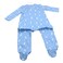 La Collection AOP Button Up Romper For Baby Boy Light Blue