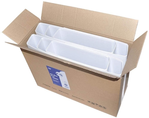 Generic 10-Piece Fis Pp Box File With Fixed Mechanism, 8cm Spine, F/S Size, White Color, Fsbf8Pwhfn10