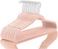 Velvet non-slip Suit Clothes Hangers,360&deg; rotating hook (100pc, Pink)