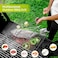 Royalford Barbeque Grill Chromium Plated Iron With Handle, Rf10385 - Folding Portable Bbq Grill Basket For Fish Vegetables Shrimp, Larger Grilling Area, Durable E-Coating Black Painted