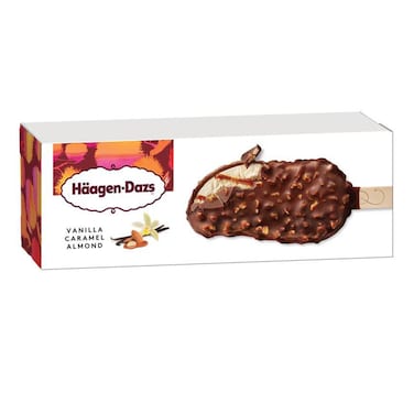 Haagen Dazs Vanilla Caramel And Almond Ice Cream Stick 80ml