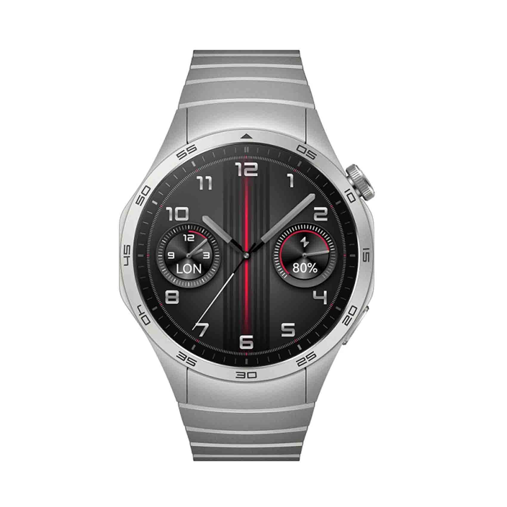 HUAWEI WATCH GT 4 ステンレススチール Buy Huawei Watch GT 4 46mm Grey Stainless Steel Strap Online