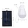 Generic-Solar Powered LEDs Light Bulb Portable Hanging Night Work Lamp Rechargeable Lights for Home Hiking Tent Reading Camping