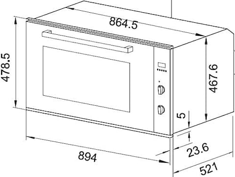 Baumatic 125 Liters Electric Oven - BMEO9ET