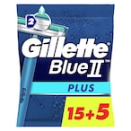 Buy Gillette Blue 2 Plus Disposable Razor For Men - 20 Count in Egypt