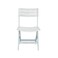 Esqube Folding Chair, Patio And Outdoor Beach Chair, White - Pack Of 4