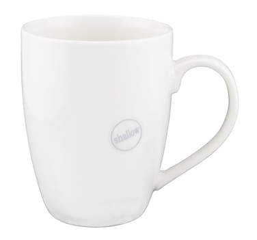 Shallow Porcelain Mug TS-WH-50 White 350ml
