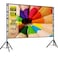 Wownect Projector Screen With Stand, 150 Inch Portable Indoor Outdoor Projection Screen 16:9 HD 4K Wrinkle-Free Outdoor Movies Screen With Carrying Bag
