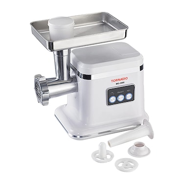 مفرمة لحم تورنيدو - 2000 واط - أبيض - MG-2000