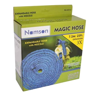 Namson Expandable Hose With Nozzle Blue 7.5m