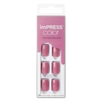 Buy Kiss Impress Colour Press-On Manicure False Nails KIMC005C Petal Pink in UAE