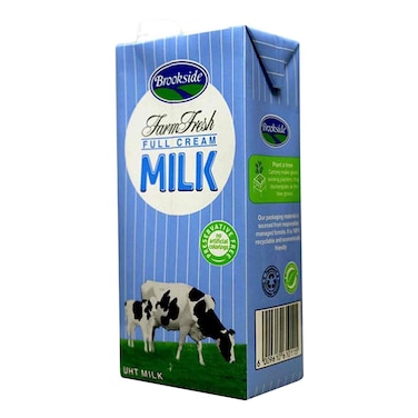 Brookside Whole Milk 1L  Long Life