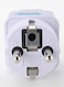 Voberry - UK/US/AU To EU/AC Travel Adapter White
