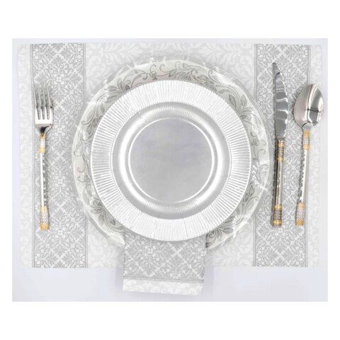 HARMONY TABLE RUNNER SILVER 3PLY