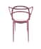 Jilphar Classical Fiber Plastic Molded Dining Chair JP1325B Pink