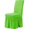 Fabienne Turkish Stretch Fit Dining Chair Cover Apple Green Free Size